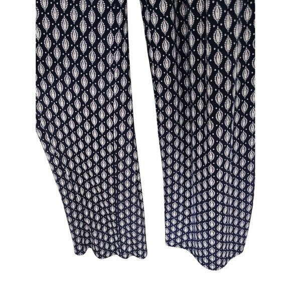 Women's - Kaileigh Navy & White Printed Jumpsuit, Size Small - Picture 6 of 11